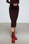 Marc Le Bihan Stretch Bandeau Dress or Skirt Collection MLB-25901-AUBERGINE Short Skirt 25900 25901